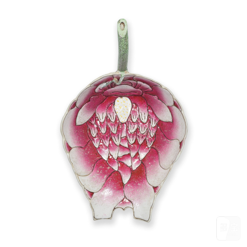 二十世紀 粉彩蓮形水滴 | A FAMILLE ROSE ENAMELLED 'LOTUS' WATERDROPPER - 图4